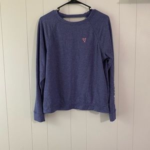 Victoria Secret open back long sleeve top. Size small